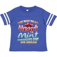 thumbnail image 3 of Inktastic Mint Chocolate Chip Ice Cream Lover Boys or Girls Toddler T-Shirt, 3 of 5