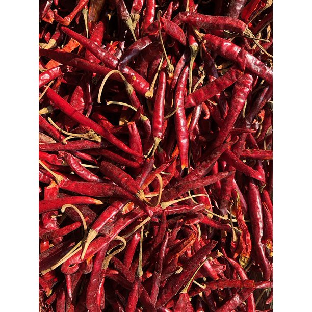 Dried Chile De Arbol Pods Chile de Arbol Seco Net Wt. 4 oz