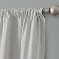 thumbnail image 3 of Mainstays Iris Linen Look 100% Blackout Curtain Panel Pair, Set of 2 Room Darkening Drapes for Bedroom, Silver, 37"W x 84"L, 3 of 5