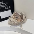 thumbnail image 4 of Bolsa de nylon hombro grande Hobo Crossbody Messenger para mujeres blancas, 4 of 9