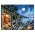 thumbnail image 4 of Cuadros Decorativos 5D bricolaje taladro completo diamante pintura lago noche cruz puntada bordado Mosai DQrwqpou Nuevos Originales, 4 of 8