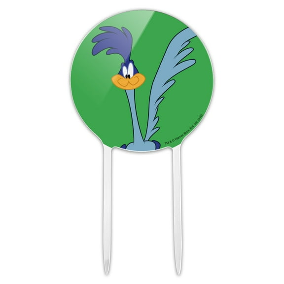 Acrylic Looney Tunes Road Runner Cake Topper Party Decoration for Wedding Anniversary Birthday Graduation