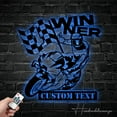 thumbnail image 3 of Handmadetneonsign Custom Winner Motocross Biker Metal Wall Art LED Light - Personalized Dirt Bike Name, 3 of 5