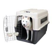 SportPet Designs Airline Approved Plastic Dog Kennel with Wheels, XX-Large