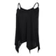thumbnail image 4 of Las mujeres sexy correa de espagueti tops cuello en v plisada camisola negro 3xl Sunnimix tirante de espagueti sin mangas, 4 of 8