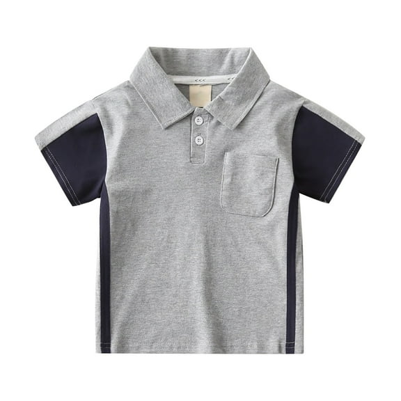 Coerni Kids Boys 𝚂ummer Button Down Shirt Short Sleeve Patchwork Lapel Hawaii Shirt Casual Beach Shirts with Pocket