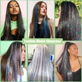 thumbnail image 6 of Rainbow Clip in Hair Braids Extensions Great for Aussie Party and Cosplay Festival Events, 6 of 8