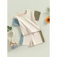 thumbnail image 3 of Coduop Toddler Baby Boys Summer Sweatsuits Short Sleeve T-Shirts Tops and Shorts Tracksuit Clothing, 3 of 7