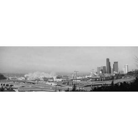 Building demolition near a highway Seattle Washington State USA Canvas Art - Panoramic Images (18 x (Best Place To See Stars Near Seattle)