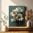 thumbnail image 6 of White Lily Bouquet Canvas Wall Art, Modern Floral Botanical Print, Flower Lover Home Decor Gift, 6 of 8