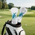 thumbnail image 3 of Yuyamidu Blue Sea Turtle Golf Ball Golf Club Headcover Waterproof Golf Head Protective Cover PU Leather Driver Fairway Wood Hybrid Head Cover, 3 of 7