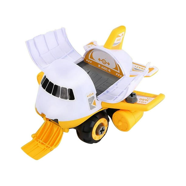 Set de juguetes para niños, avión, coche, transporte de carga y camión de bomberos