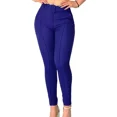 thumbnail image 1 of Pantalon Dama Vestir Moda Stretch Tiro Alto Formal Con Cinto, 1 of 3