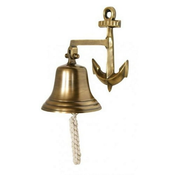 Anchor Bell-antique Brass Over Aluminum Brass Finish