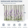thumbnail image 3 of Lavender Flower Floral Kitchen Curtains -Rustic Wood Barn Door Farmhouse Decor Purple Spring Curtains for Home Dining Living Room Rod Pocket Window Drapes 2 Panels Set, 28"x36", 3 of 5