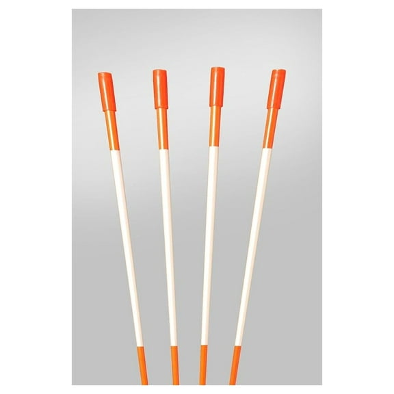 Vicien 72" Fluorescent 6 FT. Orange 25 Driveway Markers, Reflective Snow Stakes, Plow Stakes,5/16" Thick, 25Pack 6 FT. Tall