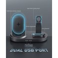 thumbnail image 2 of Wireless Charging Station, 4 in 1 Charging Dock Station Compatible with Apple iWatch Series SE 6 5 4 3 2, AirPods Pro and Pencil, Fast Wireless Charger for iPhone 12, 11,11 Pro Max, XR, XS, 2 of 8