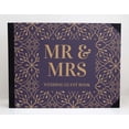 thumbnail image 3 of Darling Souvenir Purple Leaves Printed Wedding Guest Book Hardbound Cover Sign In Book Registry Scrapbook-9 x 12 Inches, 3 of 5