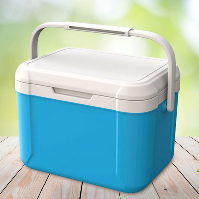 Enfriador de botellas de hielo de 5L, mininevera, refrigerador, equipo para acampar y barbacoa (azul) Likrtyny Para estrenar