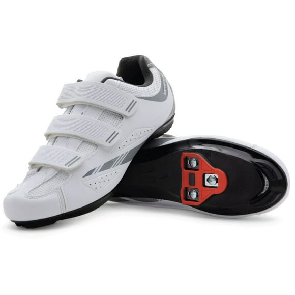 Tommaso Pista 100 Indoor cycling Shoes For Women: Peloton Bike compatbile With Pre-Installed Look Delta cleats - Perfect for Spin Bike Road Bike Use - Peleton Shoes Indoor Bike Shoe - White
