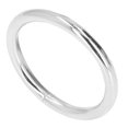 thumbnail image 1 of 20 anillos de metal Bling Bling tórico de hierro resistente plateado 0.157 x 1.260 in, 1 of 12