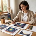 thumbnail image 6 of XaaKee Room Tapestry, Celestial Forest View Wall Tapestry, High-Quality Polyester Tapestry Wall Hanging For Living Spaces, 60x40Inch, 6 of 9