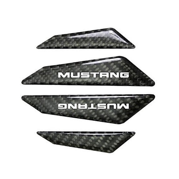 Ford Mustang Real Black Carbon Fiber Door Edge Guard Decal