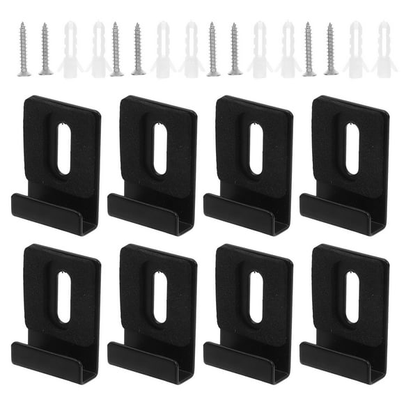 8 clips de acero inoxidable para sujetar espejos, resistentes, para montaje en pared, sin marco, con tornillos