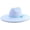 Sky Blue, variant on Fedora Hat for Women and Men, Classic Winter Wide Brim Felt Panama Hat Adjustable Suede Jazz Cap