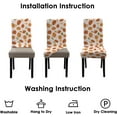 thumbnail image 5 of 4 Pcs Fall Dining Chair Covers, Autumn Pumpkin Maple Leaves Buffalo Check Stretch Removable Washable Seat Slipcovers, Thanksgiving Kitchen Dining Room Hotel Decor, 5 of 6