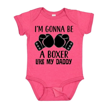

Inktastic Boxer Like Daddy Boxing Gift Baby Boy or Baby Girl Bodysuit