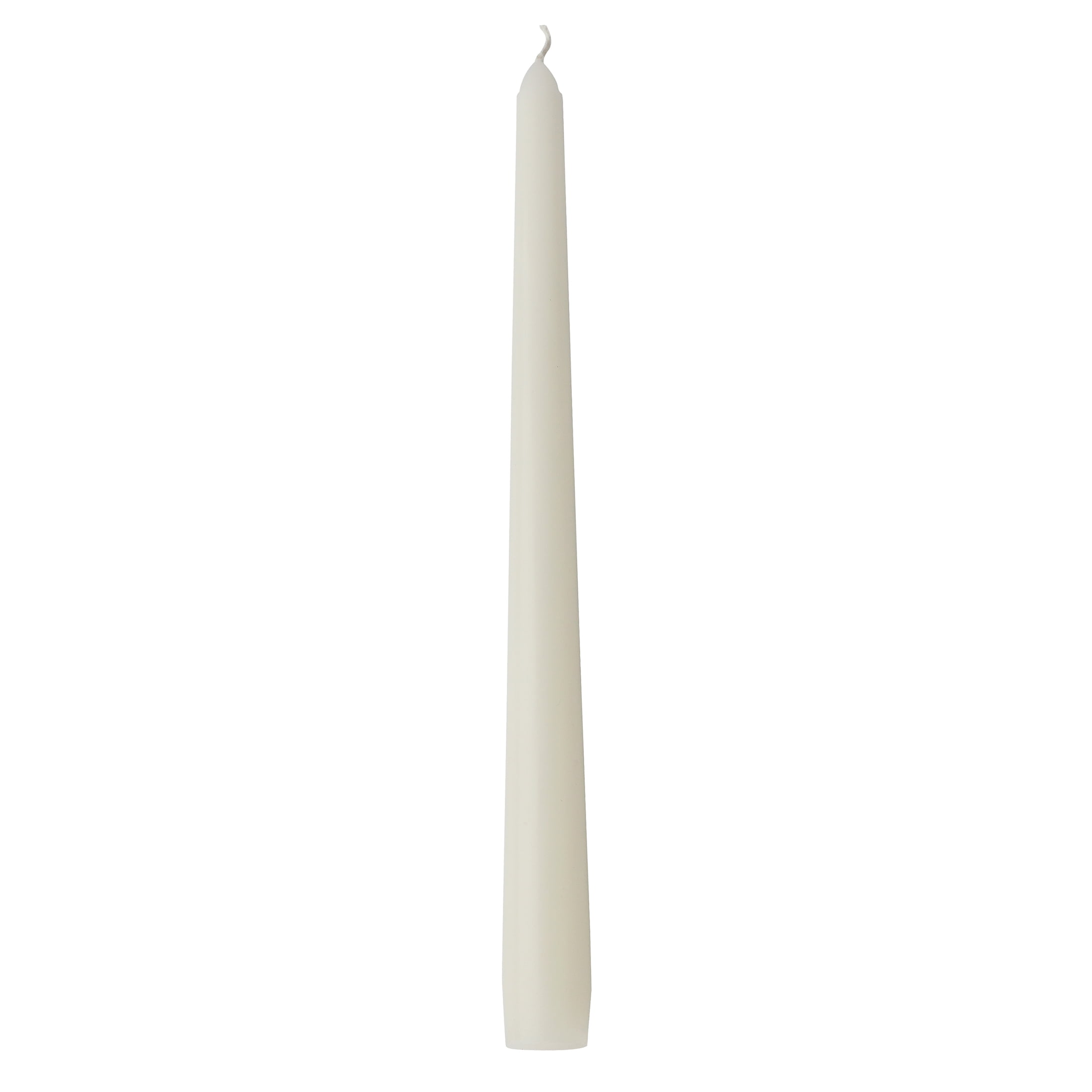Mainstays Single Wick 10" Taper Candle, Unscented, Ivory, 4 Pack