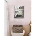 thumbnail image 5 of Bathroom Picture Wall Decor Brown Canvas Prints Bathroom Wall Art Rustic Farmhouse Bathroom Decor Framed Artwork 12x16inch, 5 of 6