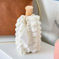thumbnail image 5 of Plush Tissue Box ,Rectangle, Practical, Easy to Clean, Lightweight Reusable Facial Tissue Box Cover, for Tables Desks Countertop Car Bathroom White, 5 of 8