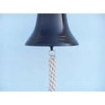 thumbnail image 3 of Hampton Nautical 3xglass-101 Bronze Hanging Ship's 11" Bell-Nautical Decoration, 11 inch, 3 of 6