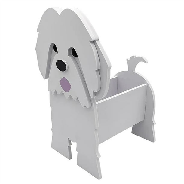 Maceta para Perro de , Maceta para Perro Ensamblable, Razas de Perros, Maceta de Jardín, Maceta de Flores DIY, Adorno para Decoración del Hogar, C