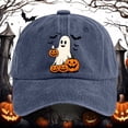 thumbnail image 3 of Baseball Caps for Women Halloween Print Washed Baseball Cap Adjustable Unisex Casual Hat for Outdoor Sports and Daily Wear, 3 of 3