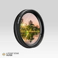 thumbnail image 2 of Polaroid Optics 55mm Rotating 4-Point Star Special Effects Filter –– Compatible w/ All Popular Camera Lens Models, 2 of 8