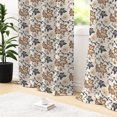thumbnail image 3 of Tchckioa Modern Flowers Blackout Curtains for Bedroom,Room Darkening Window Drapes,Grommet Top,2 Panels,52x84, 3 of 6