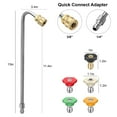 thumbnail image 2 of TSV Pressure Washer Extension Wand with 0-65° Spray Nozzles Set, 1/4" Quick Connect Tips, 2 of 6
