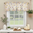 thumbnail image 3 of Yelow White Daisy Window Valance Curtain Flowers Plant Rod Pocket Short Curtain for Living Room, Bedroom & Kitchen Window Decor 60x18in, 3 of 8