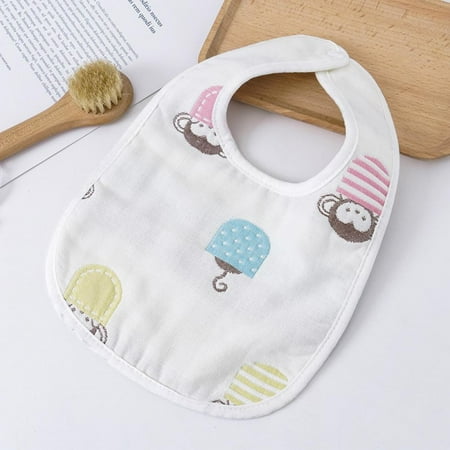 

Clearance! Snap Muslin Bibs for Boys & Girls Baby Bibs for Infants Newborns and Toddlers Cotton Muslin Absorbent & Soft Layers Adjustable Snaps Machine Washable