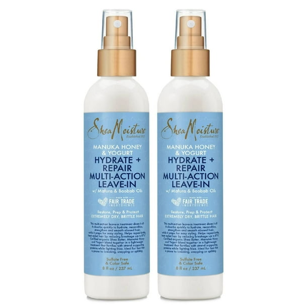 Acondicionador sin enjuague, crema hidratante de karité y miel de manuka, 240 ml, 2