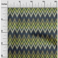 thumbnail image 1 of oneOone Cotton Poplin Fabric Chevron Ikat Print Fabric By The Yard 56 Inch Wide, 1 of 4