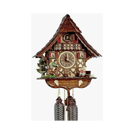 Cuckoo Clock 1 Day Chalet - 8-Day Curved Roof Chalet Cuckoo Clock