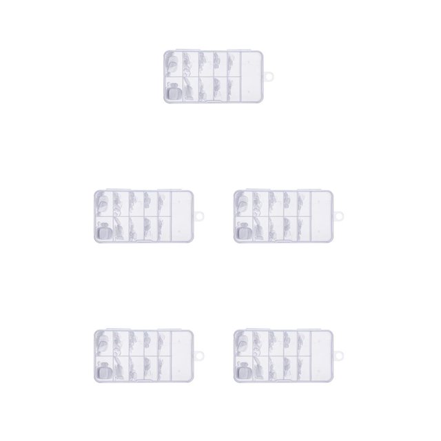 Guardoinrt Toe Nail Tips High-ranking Unique Design Exquisite Appearance Easy to Wear Distinctive Long Service Life Fake Sticker Transparent Color 5Set