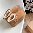thumbnail image 2 of Botas de nieve de suela gruesa de invierno para mujer, botas de lluvia de invierno, mini, zapatos de algodón cálidos de tubo corto, 2 of 6
