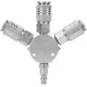 thumbnail image 1 of Conector neumático, conector de aire rápido de 3 vías, adaptador de conector rápido para manguera de aire con 1/4 & #39; F-npt Thread Feliz Sencillez, 1 of 5