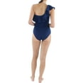 thumbnail image 2 of Shoshanna Womens Shelf Bra Gingham One-Piece Swimsuit, 2 of 3