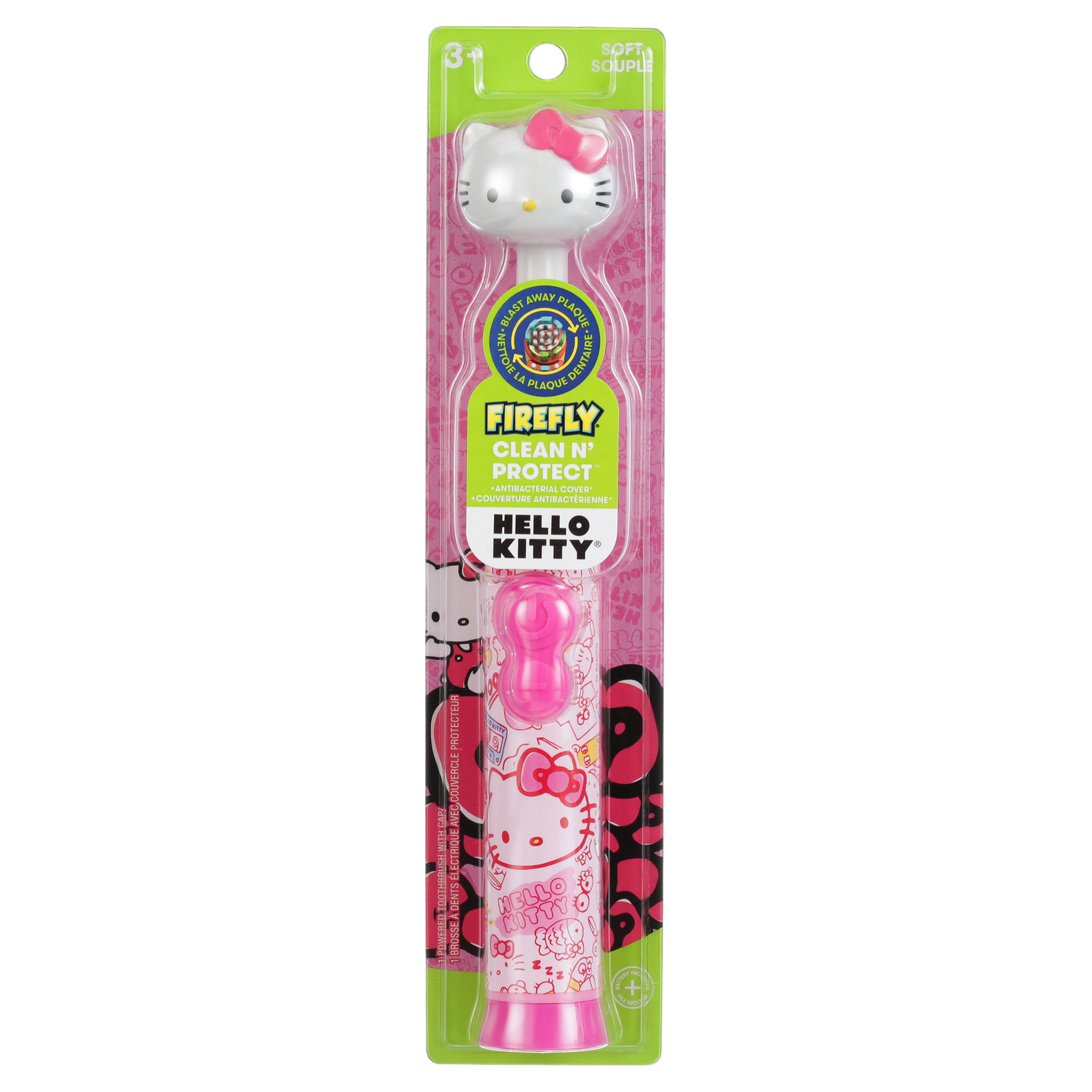 Firefly Hello Kitty Power Toothbrush with Cover, Battery Included, Ages 3+ - image 7 of 10